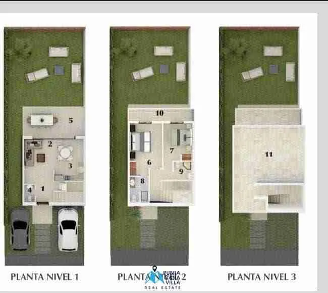 Wonderful Two Bedroom Villa For Sale In Bavaro, Punta Cana With Two Parking Spaces — photo 3